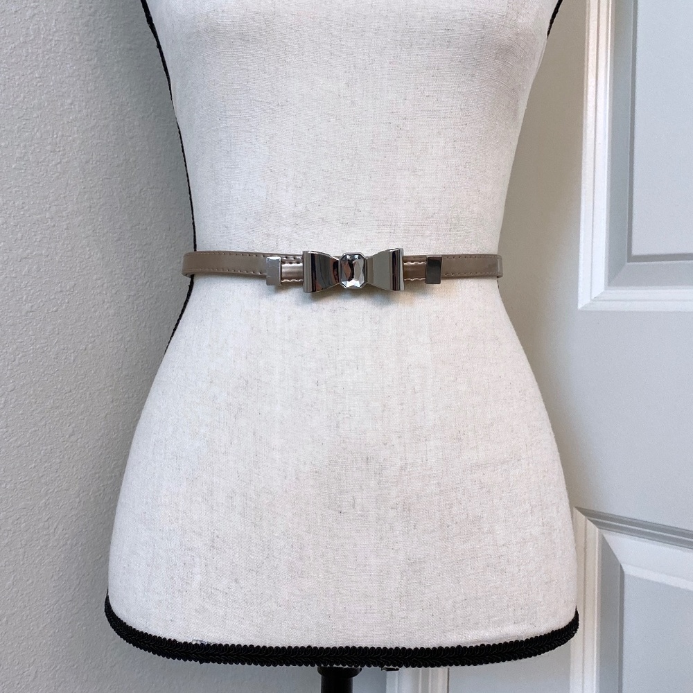 Nude /Tan Belt with Bow